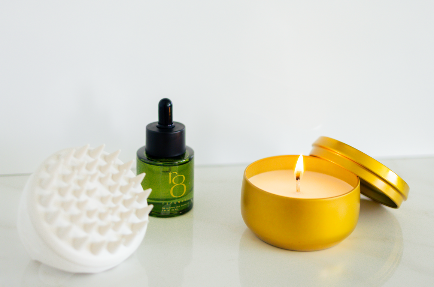 regener8 Complete Scalp Care System – Hair Oil, Brush & Candle