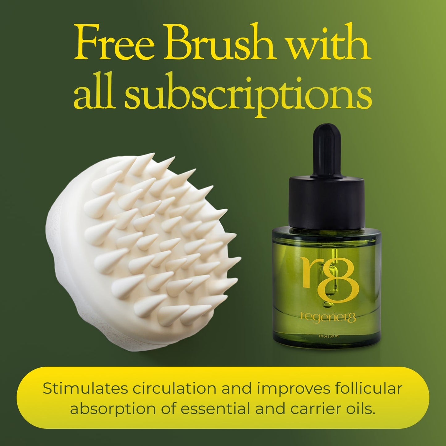 regener8 Essential & Carrier Oil Scalp System For Thinning Hair – 1 Month Supply